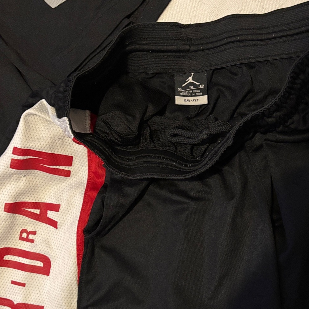 Jordan and Nike Black, White, and Red Shorts Trio - Picture 12 of 12